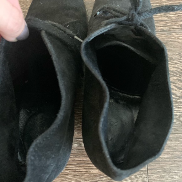 Suede Wedge Booties - Picture 6 of 7